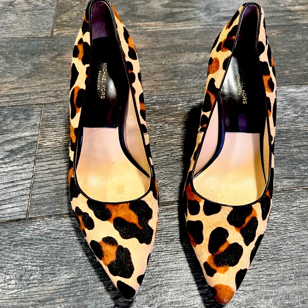 Michael Kors Collection Leopard- print calf hair